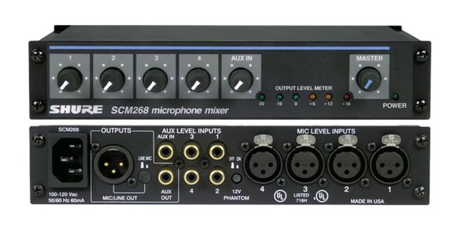 Shure SCM268 Mikrofon Mixer